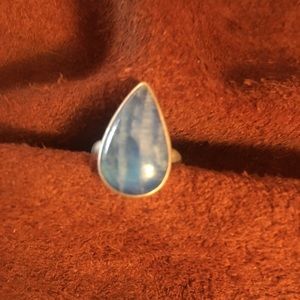 Silver and Moonstone ring